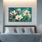 Hand Painted Oil Paint by Numbers DIY White Flower Drawing Wall Decoration Gift