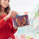 DIY Butterfly Special Shaped Diamond Painting Creative Wristlet Bag Women Wallet