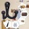 5x Double Robe Hook Heavy Duty Coat Hooks Wall Mounted for Hat hardware/