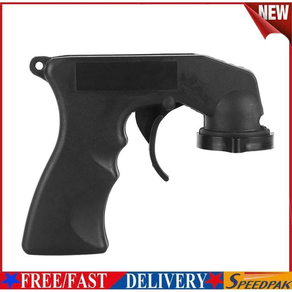 Car Paint Care Aerosol Spray Gun Adapter Handle with Grip Trigger Black #F