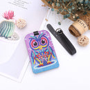 DIY Special Shaped Diamond Painting Bird Pattern Embroidery Leather Luggage Tag