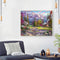 Forest Cabin Frameless DIY Oil Paint by Numbers Kit Picture Wall Artwork
