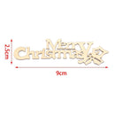 Wood DIY Crafts Wooden Slice Xmas Decoration Merry Christmas Wood Pieces