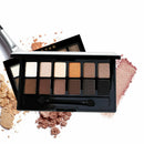 12 Colors Sexy Waterproof Matte Shimmer Palette Eyeshadow Makeup Brush + V2H4