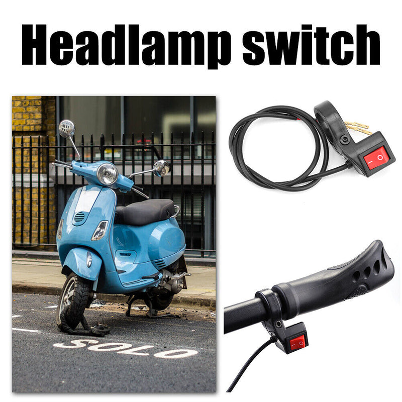 Motorcycle Handlebar Headlight Switch E-bike ATV ON OFF Button Light Switches