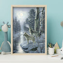 5D DIY Diamond Painting Kits Full Round Drill Timberwolves Mosaic Wall Pictur