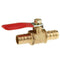 Full Port Inline Brass Water Air Gas Fuel Line Shut-off Ball Valve Q2Y2 W6E6