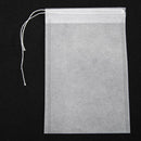 50pcs Non-Woven Drawstring Tea Bags Seal Filter Herb Spice Pouch (10x15cm) Newly
