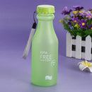 Candy Colors Unbreakable Frosted Plastic Kettle 550mL Water Bottle (Green) Newly