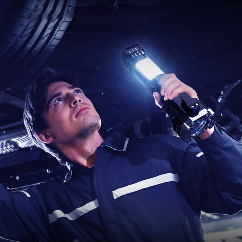 Portable USB Charging IPX6 Waterproof Torch for Emergency Hiking Flash Light