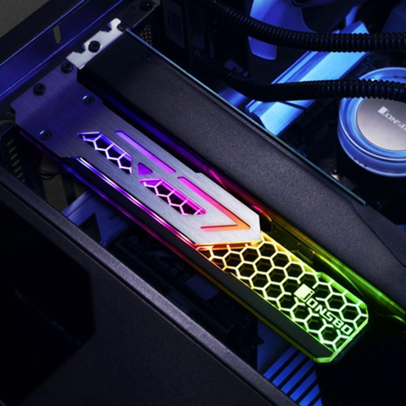 Jonsbo V3 3 Pin RGB Automatic Change Graphics Video Card Support Bracket Newly