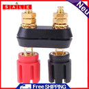 1pc Amplifier Speaker Banana Plug w/Red + Black Pair Clamps Plugs