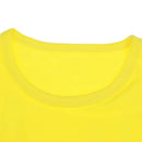 Cartoon Elephant Leaf Print Kid Boys Girl Long Sleeve T-Shirts (Yellow 3-4Y