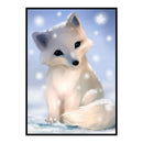 Full Embroidery Kits Snow Fox 11CT Stamped Needlework Home Room Art Decoration