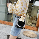 Women PU Leather Shoulder Crossbody Bags Drawstring Solid Mini Totes Handbags