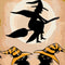 DIY Witch Hanging Frame Canvas Picture Scroll Poster Oil Painting for Bedroom