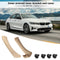 2pcs Right Side Inner Front Door Panel Pull Trim+Cover for  E90 E91 (Beige)
