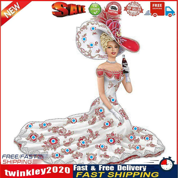 DIY Elegant Lady Kit Rhinestone Drawing 5D Special Shaped Diamond Painting Newly