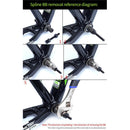 Bike Square Bottom Bracket BB Sleeve Fixed Rod Anti Drop Screw Repair Tool