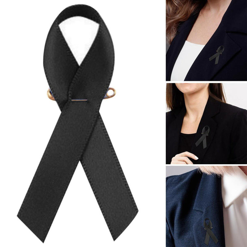 Black Ribbon Memorial enamel lapel pin badge- Queen Elizabeth II-1926 - 2022.