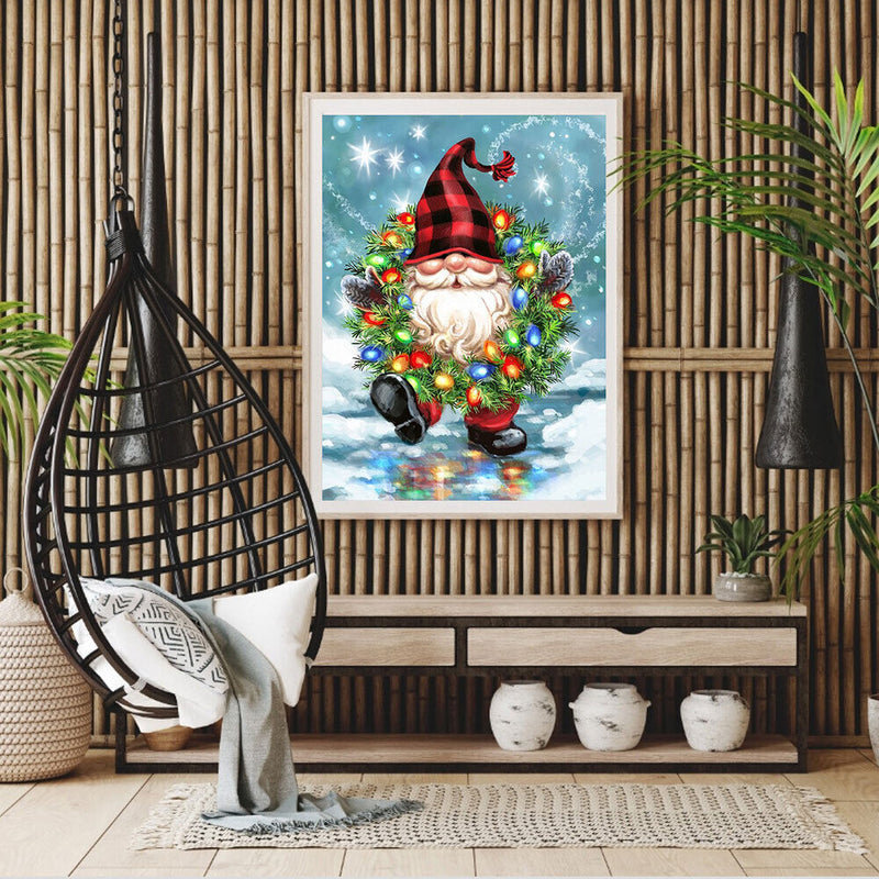 Gnome Oil Paint By Numbers Kits DIY Handpainted on Canvas Home Decoration Gif