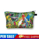 Parrot Printed Hand Hold Travel Storage Cosmetic Bag Toiletry Bag
