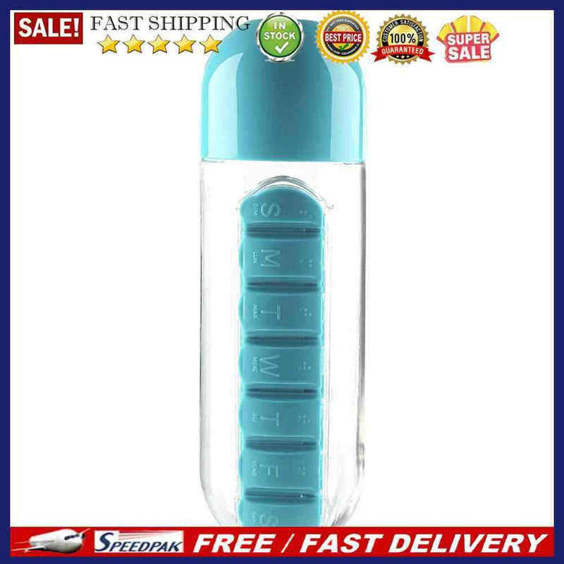 Portable Outdoor Water Bottle with Medicine Convenient Travel Hiking Drinkwar