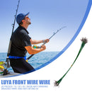 20pcs Anti-bite Fishing Line Steel Wire Leader Fishing Tackle (25cm Green) Newly