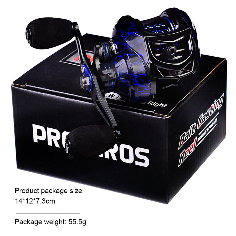 Baitcasting Reel 9+1BB 10kg Max Drag 7.2:1 Speed Sea Fishing Wheel (LW10L) Newly