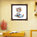 5D DIY Diamond Painting Cute Cat Cross Stitch Embroidery Rhinestones Kits 3