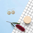 Fashion Spiral Ear Hook Exaggerated Women Geometric Gear Drop Earrings Jewelr