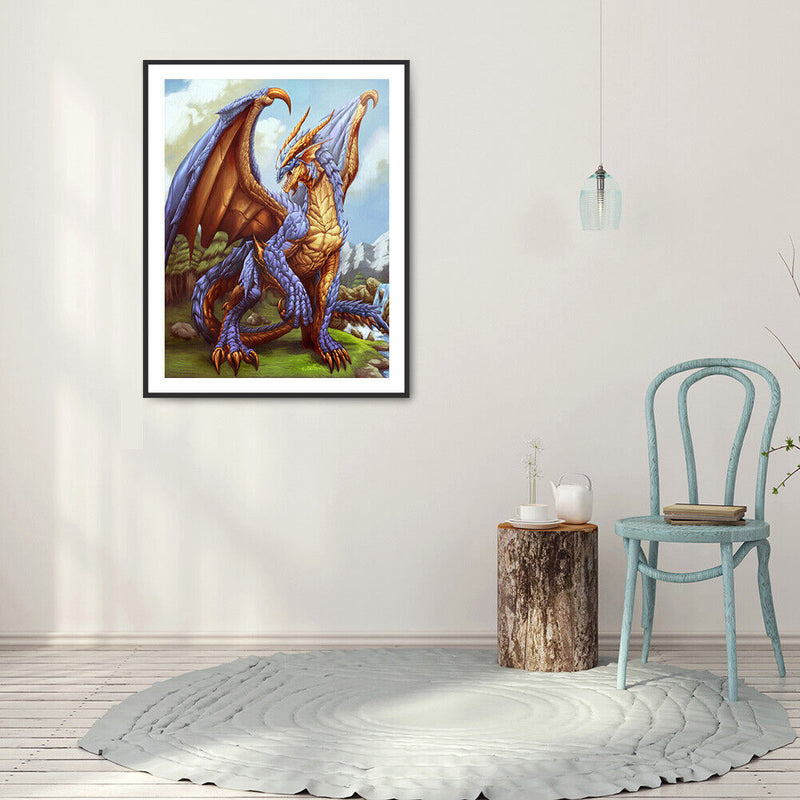 5D DIY Diamond Painting Humanlike Animal Full Round Drill Crafts Mosaic Picture