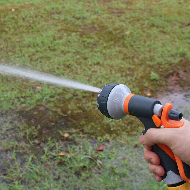 8 Mode Watering Gun Garden Hose Spray Nozzle Plant Yard Car Washer Cleaning