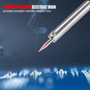 Wood Handle Mini Soldering Iron Rework Station Electric Solder Iron (30W)