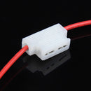 10pcs 5A Middle Fuse Holder with Cable for Car Boat Truck ATC/ATO Blade Newly