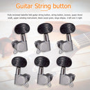 6pcs 3R 3L Guitar Tuning Pegs Enclosed Locking Tuners Closed Knob Machine Heads