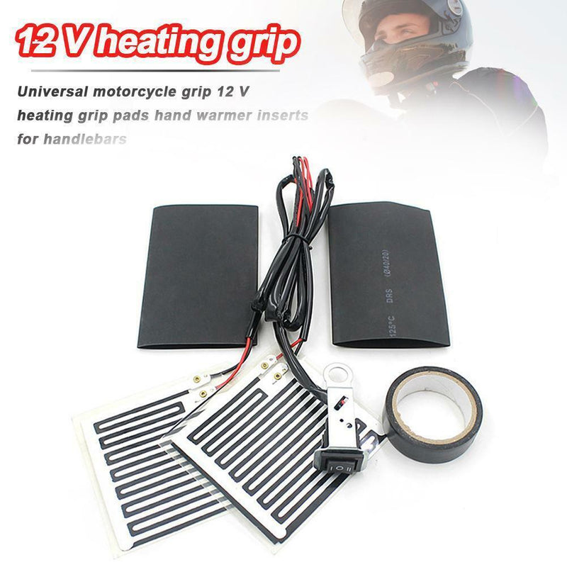 12V Electric Motorcycle Handles Heaters Heated Hand Grips Handlebars Warmers