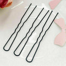 45Pcs Long 6.0CM U Black Hair Bobby Pins Grips Hair Fash Clip free Z6Q0 O5P8