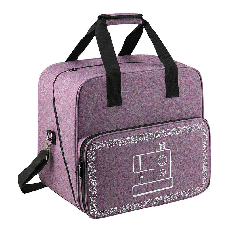 Mini Sewing Machine Handbags Crochet Woolen Yarn Storage Bags (Purple) Newly