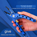Outdoor Spring Fishing Lures Pliers Fish Hook Remover Line Cutter (Blue) Newly