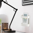 Wall Organizer Adhesive Remote Control Phone Charging Plug Holder (White) Newly