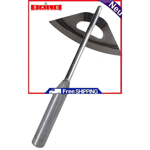 Hollow Hand Hoe - Sharp Gardening Gift for Backyard Weeding Loosing Planting