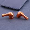 2pcs 90° CNC Aluminum Motorcycle 11.3mm Rim Tire Tyre Valve Stems(Orange)