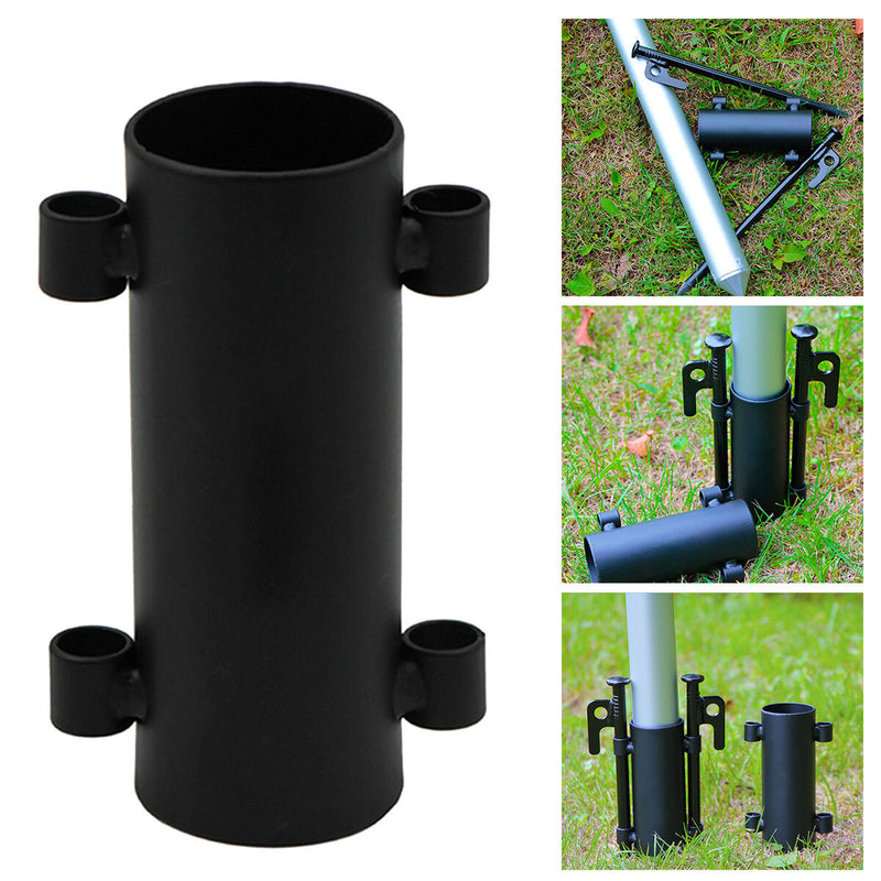 Canopy Tarp Poles Fixed Tube Iron Awning Rod Holder Support for Outdoor Cam