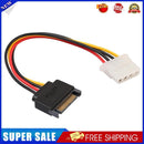 8 inch SATA 15-Pin Male to Molex 4-Pin Female Power Cable for PCe Riser