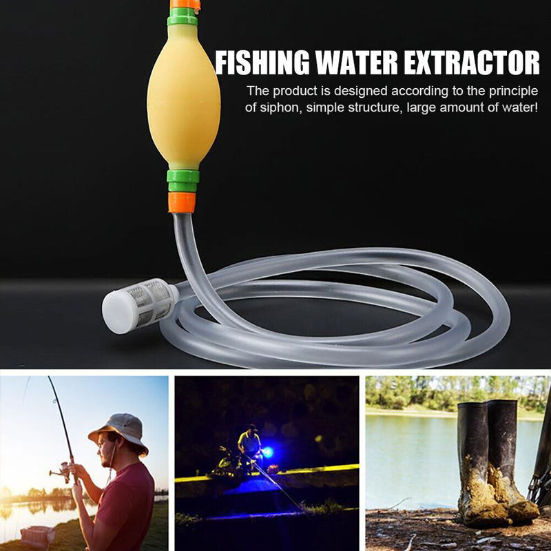 Fishing Water Dispenser Suction Manual Hand Pump Pipe Portable Tools (2.1m)