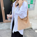 Fashion Women Casual Plush Cherry Pattern Printing Small Shoulder Underarm Bag