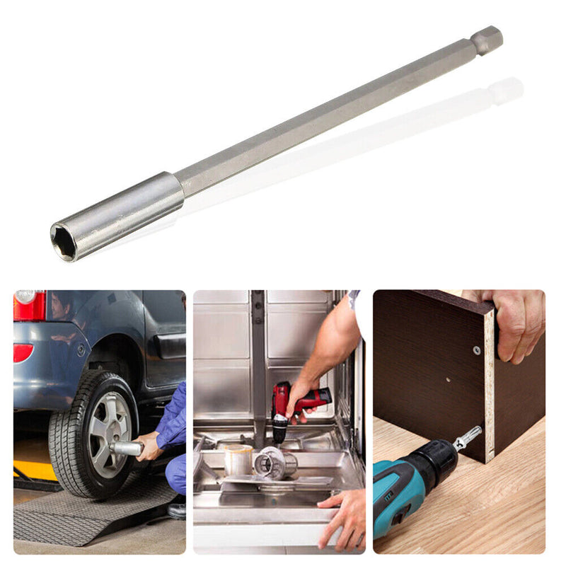 1/4 Hex Shank Long Handle Screwdriver Tip Magnetic Connecting Rod (150mm)