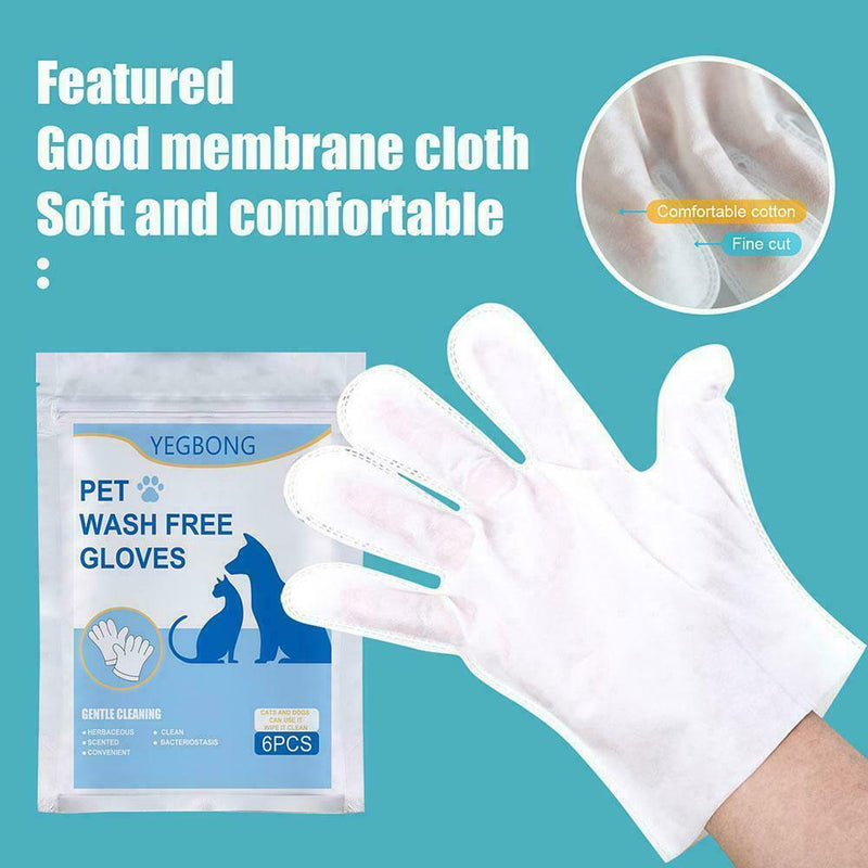 Pet No washing glove Pet Cleaning Gloves For Cats Supplies 45g Pet and Dog Y5I9
