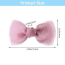Girls Lovely Pin Barrettes Duckbill Clip Girls Hair Clips Net Yarn Bow Hairpins
